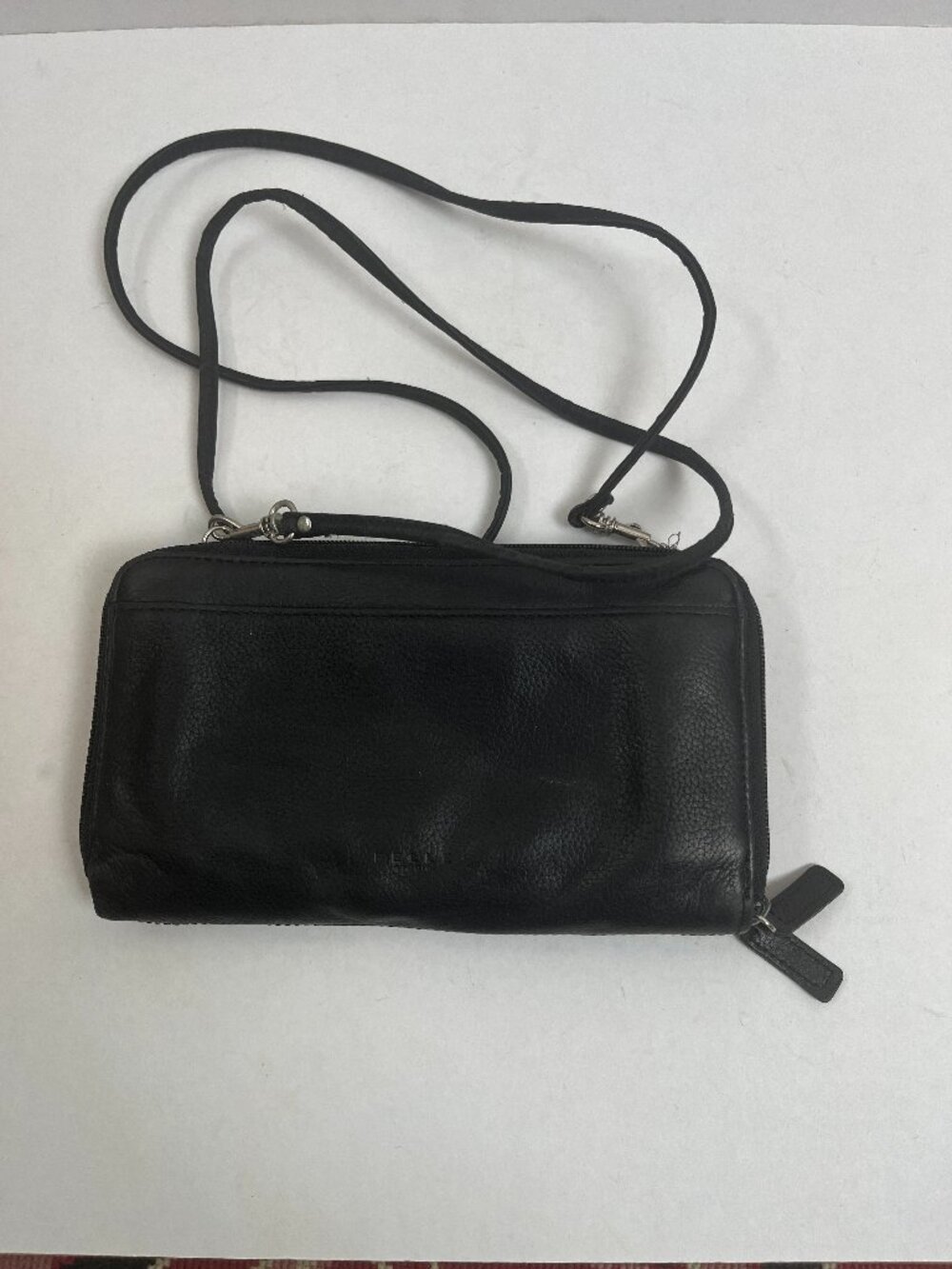 Pelle Leather Black Wilson Clutch